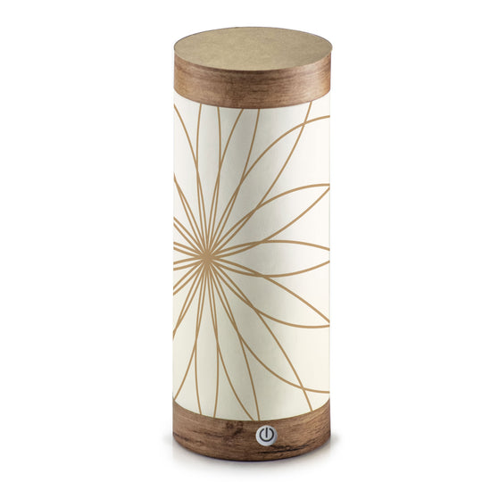 Kami, the eco-friendly lantern made of paper by Rippotai with Lotus Flower decoration