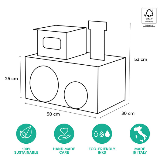 Weihnachtszug aus umweltfreundlichem Karton – anpassbare Lokomotiven und Waggons