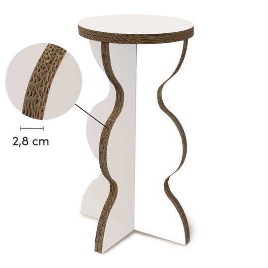 Tabouret en Carton - Double - Solution écologique et robuste pour votre stand d'exposition