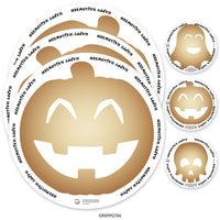 Tovagliette Sottopiatto di Carta per Halloween - Set Riutilizzabile ed Ecologico con Sottobicchieri