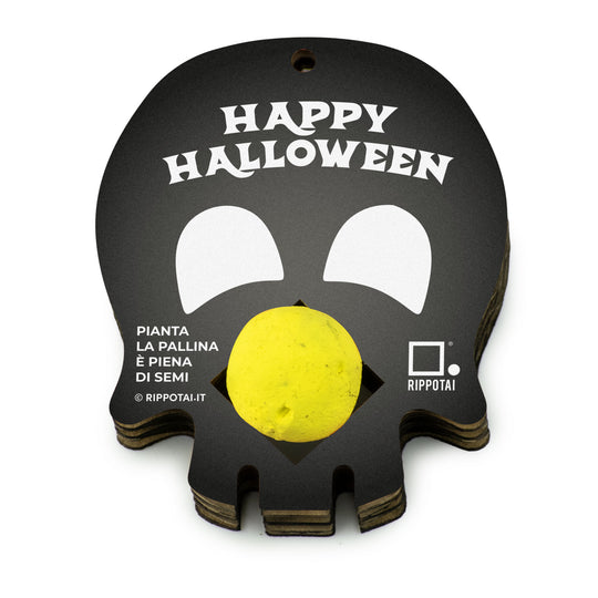 Kit Gadget Halloween con Bombe di Semi - Portachiavi Ecologici e Sostenibili