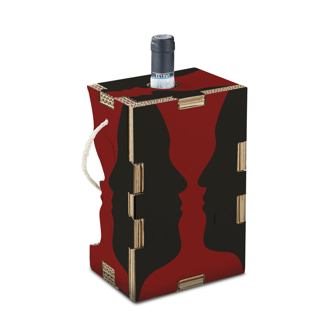 The bottle holder that becomes a Wine Lover design lampshade