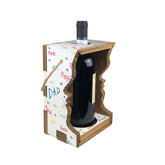 Porte-bouteille qui devient un abat-jour design Wine Lover