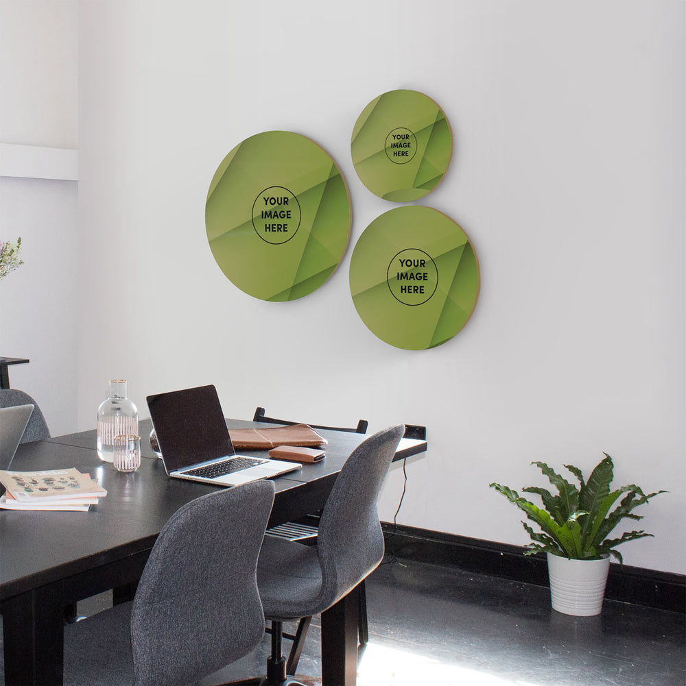 Customized circular wall pictures - complete kit